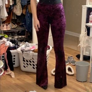 Brand new velvet flare pants